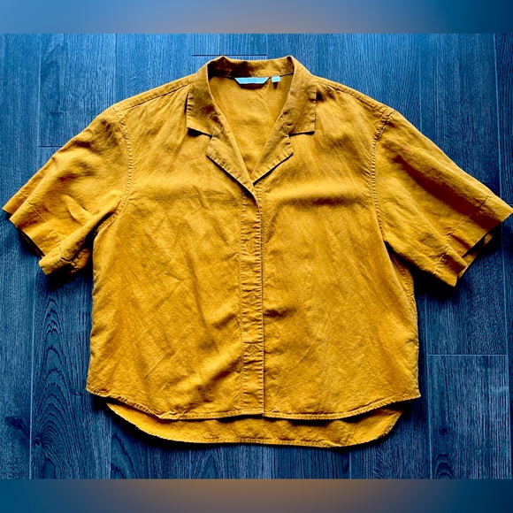 Uniqlo Women’s Linen-Blend Button-Up Shirt - XS - Picture 1 of 3